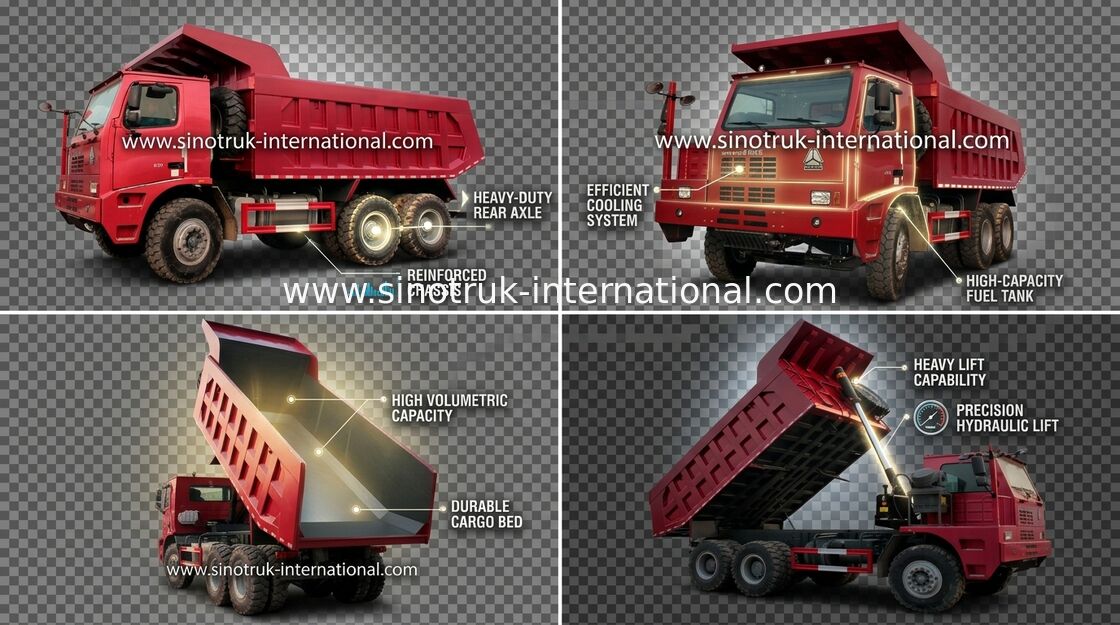 Wywrotka Wywrotka SINOTRUK HOWO 70 Mining LHD 6X4 371HP 70ton ZZ5707S3840AJ