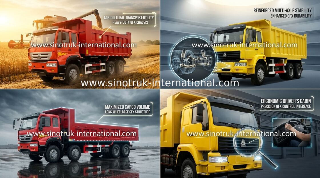 SINOTRUK Golden Prince wywrotka Wywrotka 6X4 336HP LHD 25-30ton ZZ3251N3641W