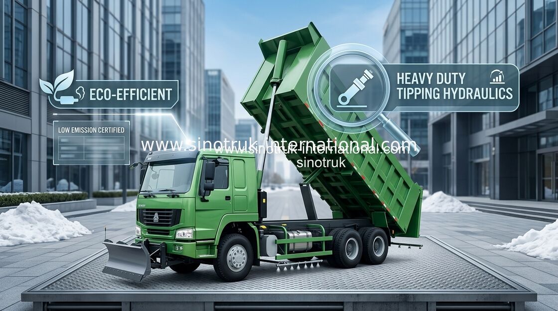 SINOTRUK HOWO Wywrotka 371HP 8X4 LHD 31-60tons 20-30CBM ZZ3317N3867W