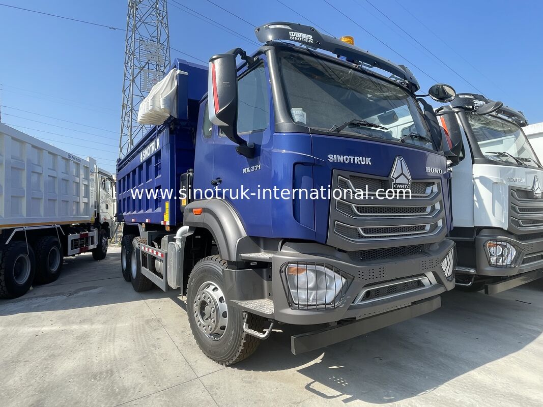 SINOTRUK HOWO NX Cab Tipper Dump Truck LHD 6X4 Światło ostrzegawcze z tarpauliną