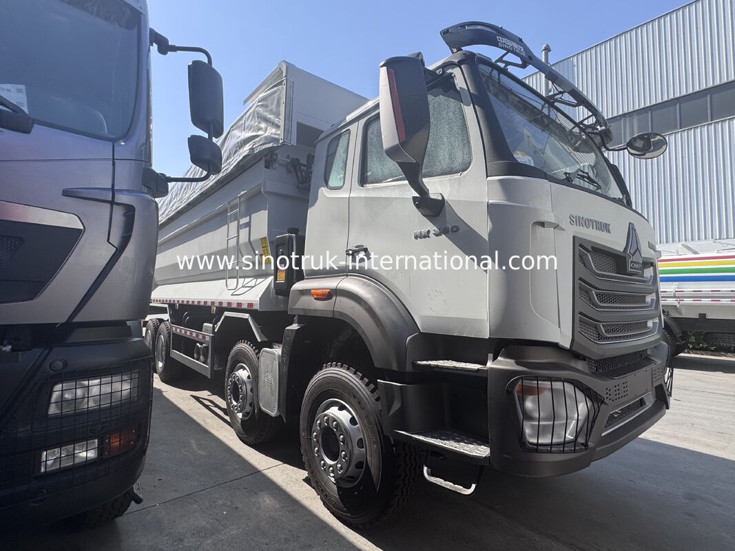 SINOTRUK HOWO NX Cab Tipper Dump Truck 380HP 6X4 Światło ostrzegawcze z tarpauliną