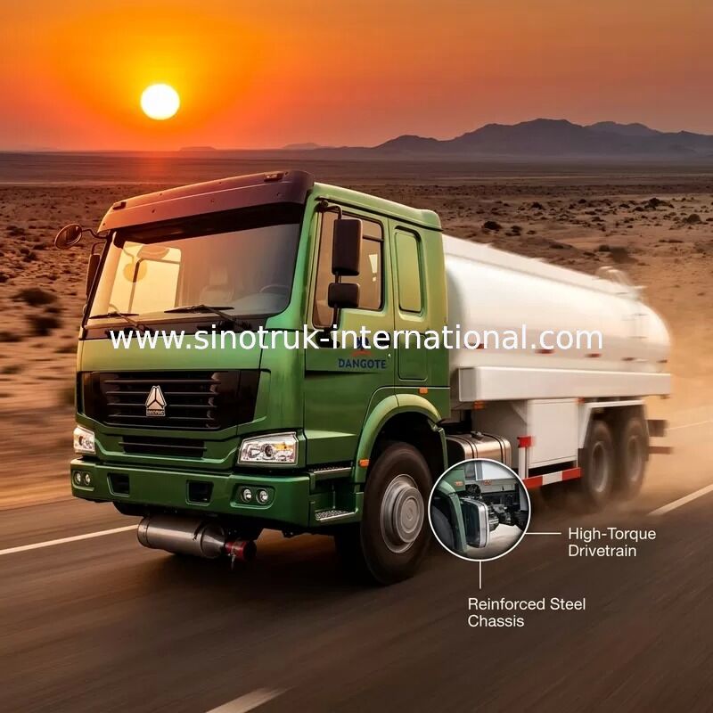 SINOTRUK HOWO 16-20CBM Cisterna paliwowa 6X4 LHD 290HP Euro2 Cisterna naftowa