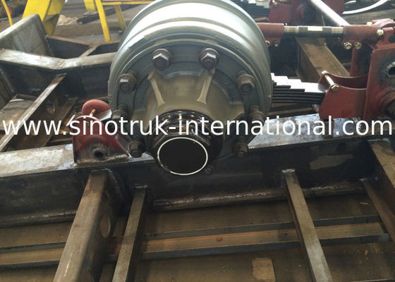 Container Carrying Flatbed Semi Trailer Truck 3 Axles 30-60 Tons 13m