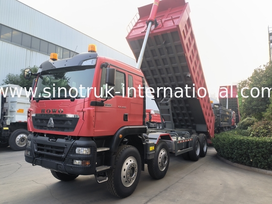 8 × 4 Lhd 12 Koła Sinotruk Tipper 400KM Euro 2