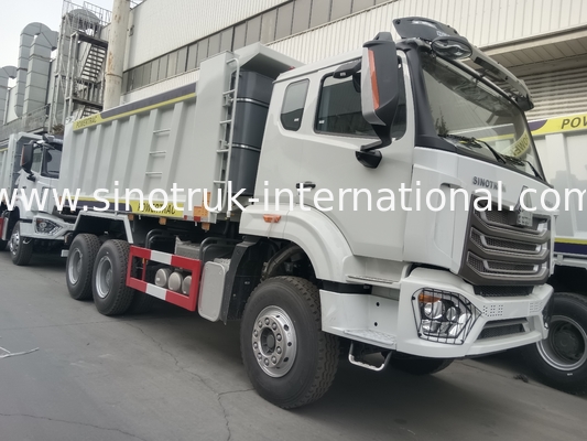 30-40 ton RHD 10 Kołowy wózek z wywrotem SINOTRUK Haohan dla budownictwa Biały