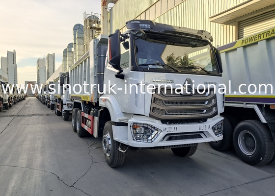 Sinotruk Howo / Hohan 6×4 Wyrzucacz 10 kół Czterokątny Kargowiec 20CBM Biały Kolor