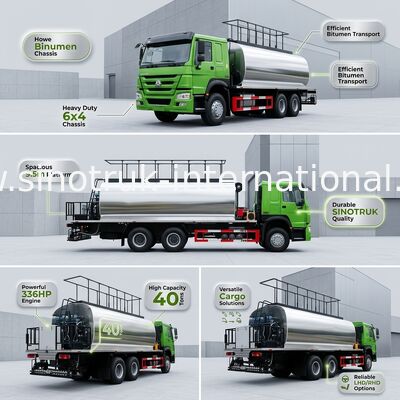 Kierownica z prawej strony HOWO 7 Ciężarówka do asfaltu 6X4 336HP 10CBM