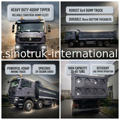 SINOTRUK HOWO 400KM 12 kół LHD 30-40 ton 20-30CBM ZZ3317V356GB1