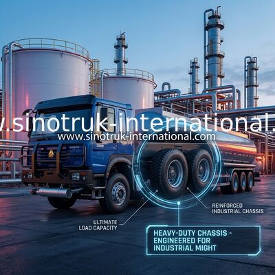 SINOTRUK HOWO 6×4 10 kół Samochód z zbiornikiem oleju 400 KM Podwozie zbiornika oleju
