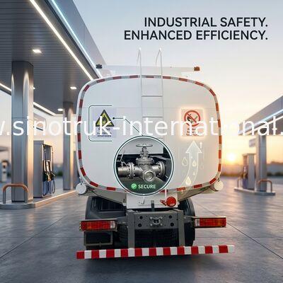 SINOTRUK HOWO Czerwony wóz z czołgami olejowymi 400KM 8×4 12 kół Duża pojemność