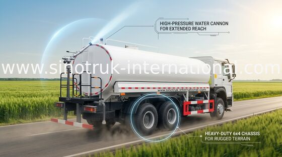 Sinotruk Howo Zraszacz Cysterna na wodę 10-25CBM 6 X 4 Euro 2