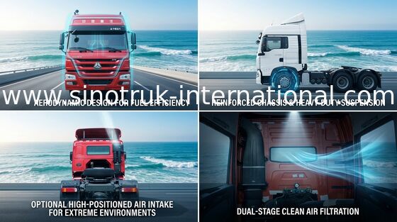 Ciągnik siodłowy SINOTRUK HOWO LHD 4X2 Euro2 380HP ZZ4187S3511V