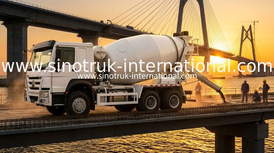 Wysoka moc 400 KM Niskie zużycie paliwa Mieszalnik HOWO LHD 6 × 4 10 kół