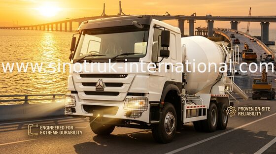 Wysoka moc 400KM HOWO Mixer Truck 6-12CBM LHD 6×4 10 Koła