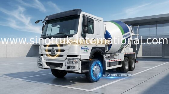 SINOTRUK WHITE HOWO 371HP Betoniarka LHD