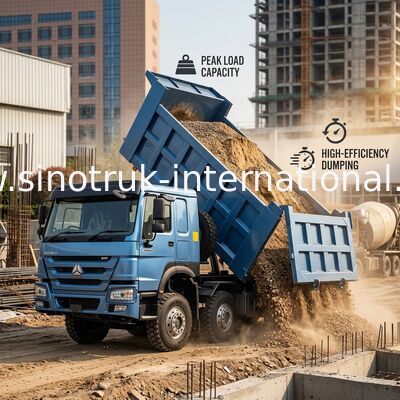 Ciężarówka SINOTRUK HOWO 380HP 12 kół LHD 31 ton 20-30CBM ZZ3317N3567B1R