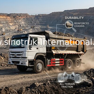 SINOTRUK HOWO Ciężka wywrotka górnicza LHD 6x4